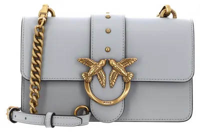 Produktbild von PINKO Umhängetasche Schultertasche Love One Mini ST. CL. Pearl Grey - Antique Gold blaugrau