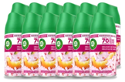 Obrázok produktu pre 12 kusov náplní do automatického osviežovača vzduchu Air Wick Freshmatic, vôňa "Letná radosť" - 250 ml - výhodný balík