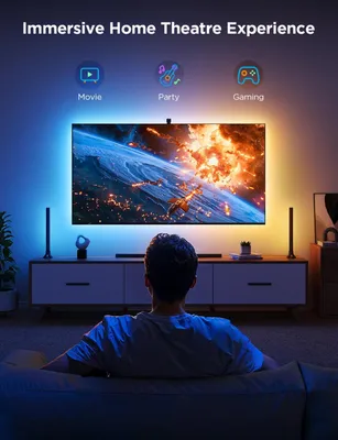 Produktbild von Govee Backlight Kit 2, Set für intelligente Beleuchtung, Wi-Fi/Bluetooth, Mehrfarbig, Multi, 48 W, Android, iOS