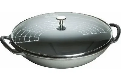 Produktbild von Staub Wok, Rund, Wok-/Bratpfanne, Grau, 5,7 l, 1 Person(en), 6,1 kg