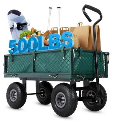 Zdjęcie produktu dla Gartenwagen Transportwagen Bollerwagen Grau/Grün