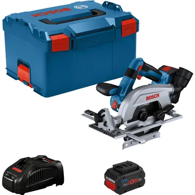 Zdjęcie produktu dla Bosch GKS 18V-57-2 L PROFESSIONAL, Drewno, Czarny, Niebieski, Srebrny, Bezszczotkowy, 16,5 cm, 5000 RPM, 5,7 cm