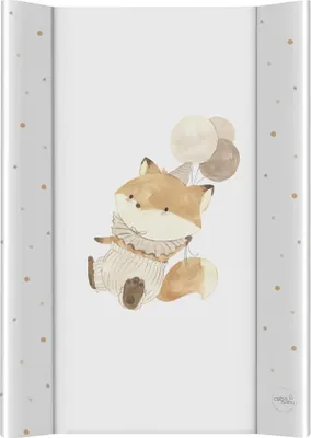 Obrázek produktu pro CEBA BABY Podložka přebalovací 2-hranná s pevnou deskou (50x70) Ultra Light Fox with Balloon