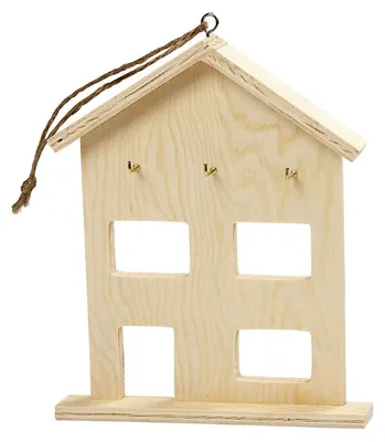 Produktbild von Holzschlüsselschrank mit 3 Haken