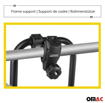 Produktbild von Menabo Fahrradträger 3 Fahrräder für Fiat 500L 2013-2025 Schwarz Silber