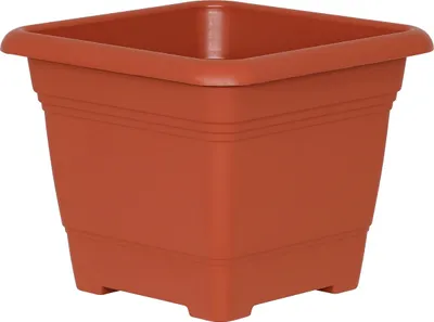 Produktbild von Geli Pflanzkübel NORA Terracotta 28 cm quadratisch - Kunststoff