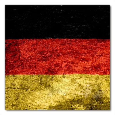 Produktbild von Wallario selbstklebende Möbelfolie/ Tischdecke für Innen und Außen, Größe: 80 x 80 cm - Verwitterte Deutschland-Fahne in schwarz rot gold