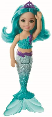 Produktbild von Mattel GJJ85, GJJ89 - Barbie Chelsea Meerjungfrau Puppe (türkis)