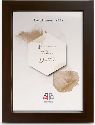Immagine prodotto di aFFa frames, Hekla, cornice in MDF, cornice per foto, cornice a incastro, rettangolare, con vetro acrilico frontale, nera, 15x20 cm