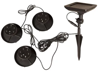 Image de Lampe solaire à LED 'Water Light', 3 spots, noir