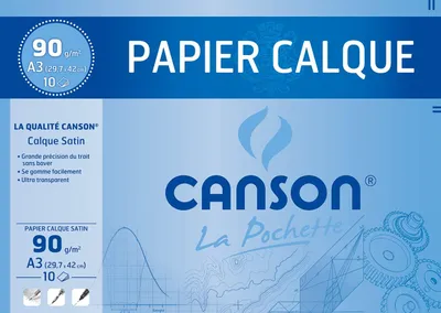 Immagine prodotto di CANSON 200017153 Carta da lucido satinata DIN A3 90/95 g/m2