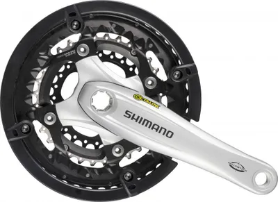 Zdjęcie produktu dla Mechanizm korbowy SHIMANO "FC-T521" 24 / 32 / 44 t srebrny