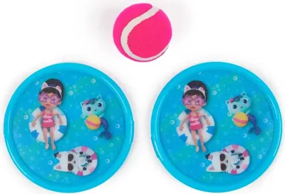 Produktbild von SwimWays Gabby´s Dollhouse Klettballspiel, Pool-Pong-Spielset, 4 Jahr(e), Mehrfarbig