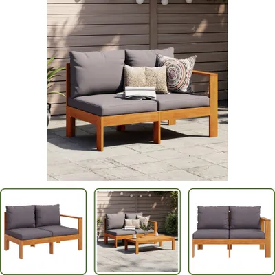 Imagen del producto de Sofá de jardín "The Living Store" con un reposabrazos, para dos personas, fabricado en madera de acacia maciza