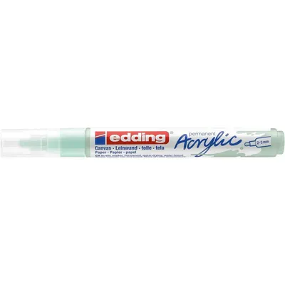 Produktbild von Edding 5100 Acrylmarker Medium, Minze, Mintfarbe, Medium, 2 mm, 3 mm, Tinte auf Wasserbasis