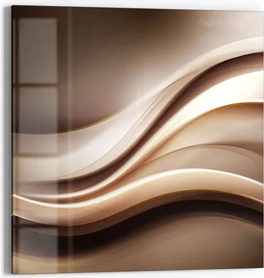 Produktbild von DEQORI Magnettafel Glas 30x30 cm 'Edelmetallschwingung' beschreibbar Whiteboard