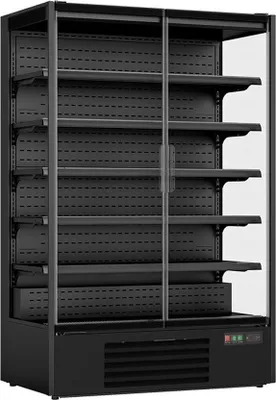 Obrázok produktu pre Nástenná chladiaca vitrína Combisteel s 2 dverami a 5 policami s ventilátorovým chladením, 1292 litrov