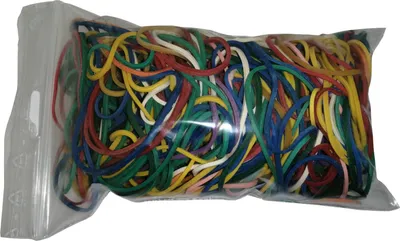 Produktbild von 100 g Gummiringe bunt gemischt 30-60mm Ø 1,2 x 1,2 mm breit