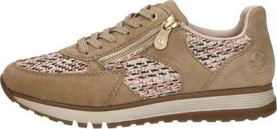 Produktbild von Rieker Sneakers Laag  Sneakers Laag - Beige - Maat 43