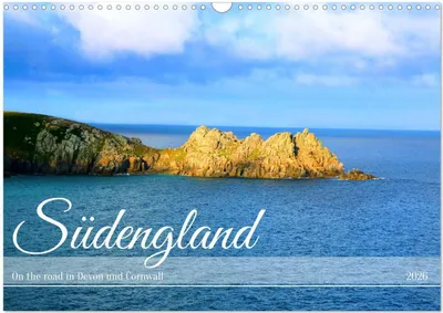 Produktbild von Südengland - On the road in Devon und Cornwall (Wandkalender 2026 DIN A3 quer), CALVENDO Monatskalender