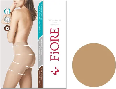 Obrázek produktu pro Zeštíhlující punčochové kalhoty korigující boky 20den 2 Light Natural