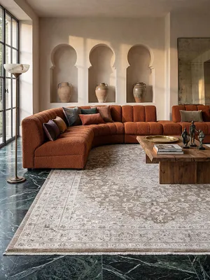 Produktbild von Kurzflorteppich 160x230 cm Braun Wohnbereich Essbereich Wohnraum SCRIVIA | Kadima Design