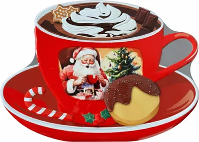 Produktbild von Santas Trunk XL Blechdose für Plätzchen, Lebkuchen oder als Deko, 29 cm x 21 cm x 9,5 cm, lebensmittelecht, Winter-Edition mit Backrezept