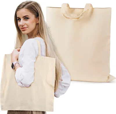 Produktbild von Baumwolltasche Bio 38×42 cm – Wiederverwendbare, robuste Einkaufstasche für Stadt & Alltag