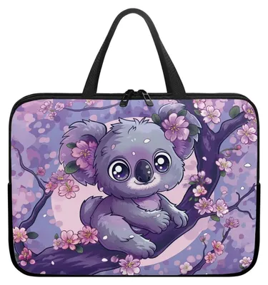 Image de Sac étanche pour ordinateur portable, idéal pour les femmes, avec poignées et motif floral