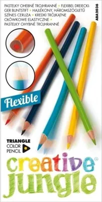 Obrázek produktu pro Pastelky Creative Jungle - ohebné, 12 barev