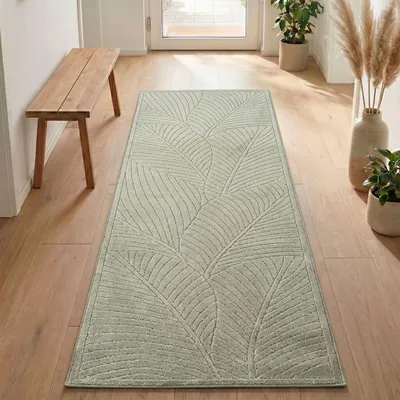 Image de Carpetsale24 Tapis d’Extérieur Design Boho Moderne Effet 3D Résistant aux UV Idéal pour Terrasse Salon et Cuisine, Taille: 80x250 cm