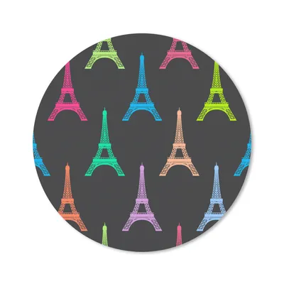 Produktbild von MuchoWow® Mauspad Mousepad Eiffelturm - Schnittmuster - Paris 20x20 cm - Mousepads - Maus Mat - Pad - Mausunterlage - Schreibtischmatte