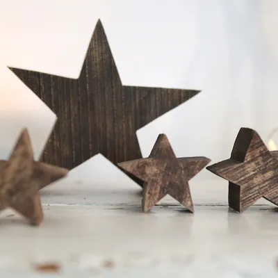 Produktbild von X-Mas Holzstern mittel