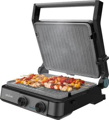 Elektrogrill 2200 W, 29x23 cm, Dual Temp, antihaftbeschichtet