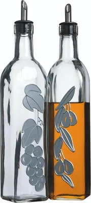 Produktbild von Famanu Öl- und Essigflaschen mit Dekoration - 500ml
