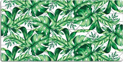 Produktbild von Schreibtischmatte Tischunterlage 90x45 cm Mauspad - Geometrische Blätter
