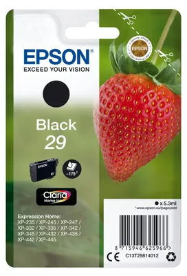 Image de Epson Cartouche fraise noire Encres Claria Home 29