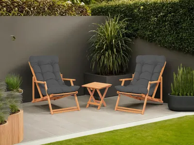 Image de Biagio - Ensemble Table et Chaises, Jaune, 2 Places