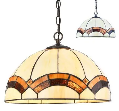 Image de Lustre Tiffany minimaliste Prezent 229, collection 19, Ø 39,5 × 141 cm
