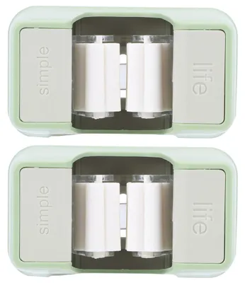 Produktbild von 2 Stücke Badezimmer PunchFree Starke Wandmontage Stick Haken Mopp Aufhänger Lagerregal (Grün)