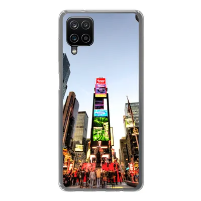 Produktbild von MuchoWow® Handyhülle Schutzhülle Hülle für Samsung Galaxy A12 New York - Nacht - Platz Silikon Softcase Handy Hülle - Bild