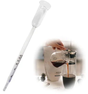 Alkoholmeter aus Glas, 0–25 %, für Hobbybrauer und Weinliebhaber