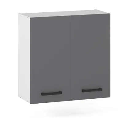 Produktbild von ULWEHOME | Hängeschrank 60 cm Anthrazit, Küchenoberschrank Grafit mit 2 Türen, Wandschrank Küche, Küchenschrank wandhängend