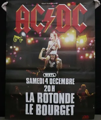 Image de Ac/Dc - Paris 1982 - Affiche / Poster - 116X155Cm