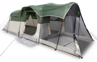Productafbeelding van vidaXL Tunnel tent voor gezinnen, 8 personen, groen, waterdicht