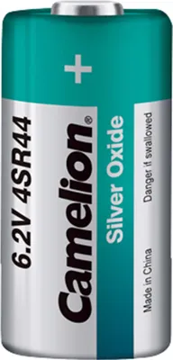 Produktbild von Camelion 14051444, 4SR44, Siler-Oxid (S), 6,2 V, 1 Stück(e), 145 mAh, 25,1 mm