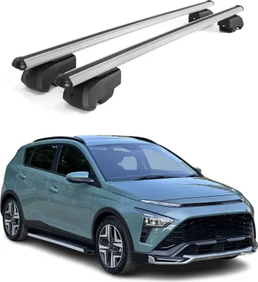 Immagine prodotto di Barre portapacchi trasversali per Hyundai Bayon 2020-2023 Alluminio Grigio ABE