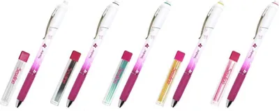 Produktbild von Sewline FAB500xx Druckstift, Markierer, 8 Keramikminen + Halter, 0,9 mm, Keramik : Weiß Farbe: Weiß