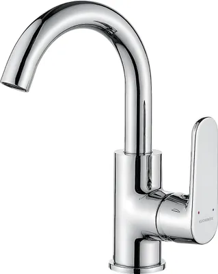 Produktbild von BADLAND Waschtischarmatur Wasserhahn Hoch DIMA Mischbatterie für Badezimmer in Chrom