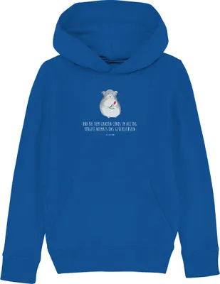 Produktbild von Mr. & Mrs. Panda Kinderpullover Chinchilla Blume 9-11 Jahre (134/146) - Royal Blue - Geschenk, Büro, Pullover, Chaos, Chinchillas, Kapuzenpullover, Pulli, Liebeskummer